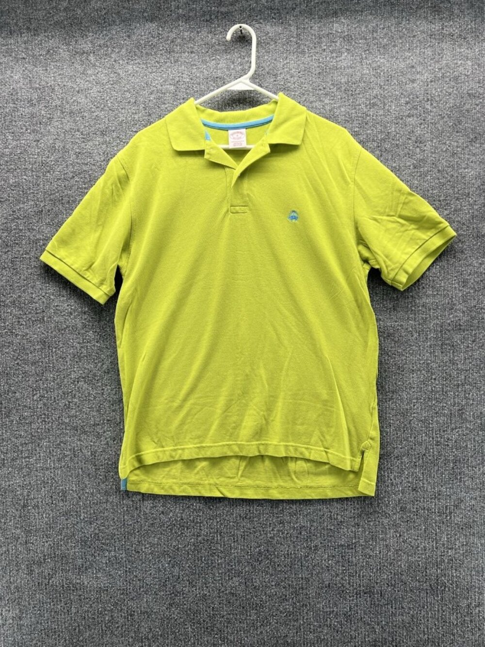 Brooks Brothers Performance Polo Shirt Men Medium Green Short Sleeve Cotton